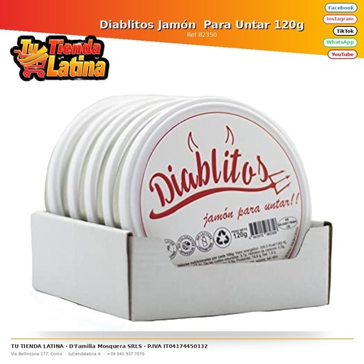 [82350] Crema Di Prosciutto Diablitos 120g