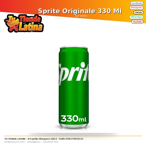 [54042] ​Sprite Originale 330 Ml 