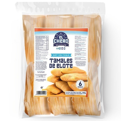 [8436555742003] Tamales De Elote El Chero 850g 6 Tamales