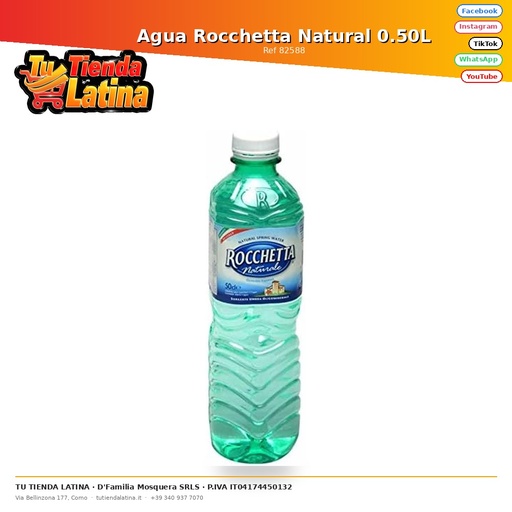 [82588] Agua Rocchetta Natural 0.50L