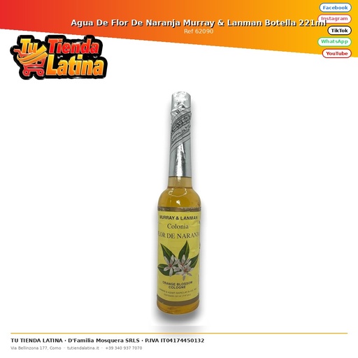 [62090] Agua De Flor De Naranja Murray & Lanman Botella 221ml