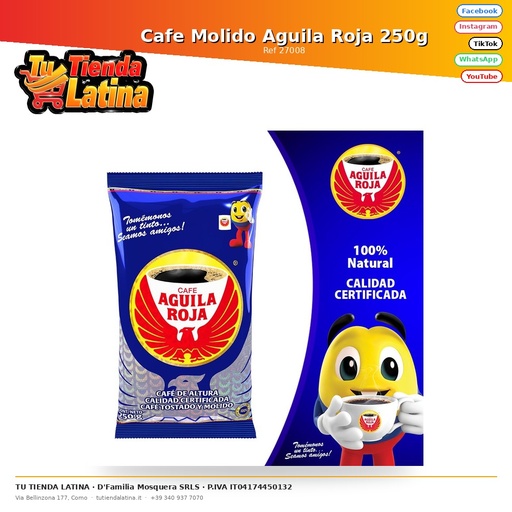 [27008] Cafe Molido Aguila Roja 250g