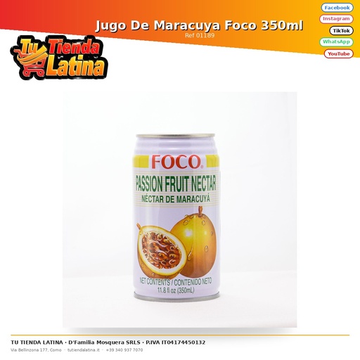 [01189] Focus Succo Di Frutto Della Passione 350ml