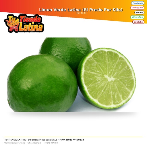 [ta f1] Limon Verde Latina (El Precio Por Kilo) 