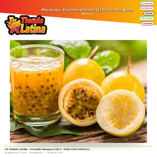 [ta F1] Maracuya, Parchita Chinola (El Precio Por Kilo)