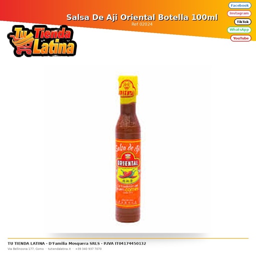 [02024] Salsa De Aji Oriental Botella 100ml