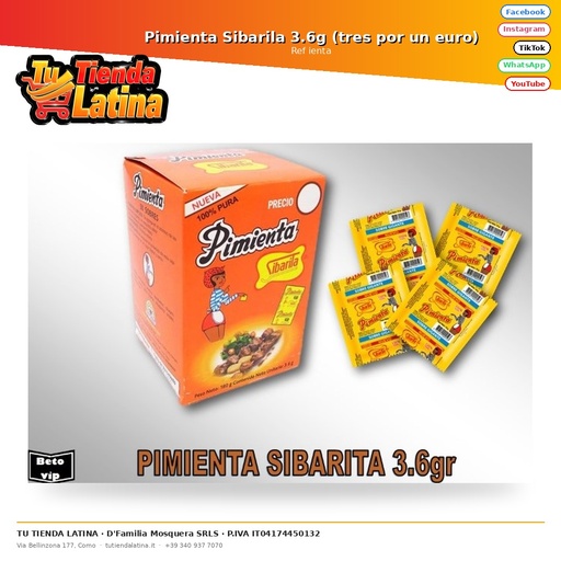 [ienta] Pimienta Sibarila 3.6g (tres por un euro)