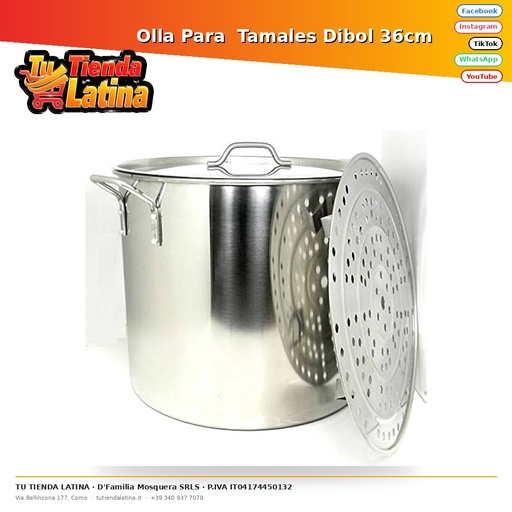 ​Olla Para  Tamales Dibol 36cm