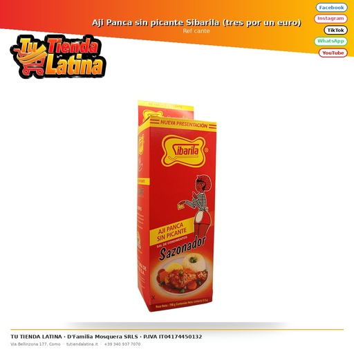 [cante] Aji Panca without spice Sibarila (three for one euro)