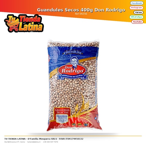 [04256] Guandules Secos 400g Don Rodrigo