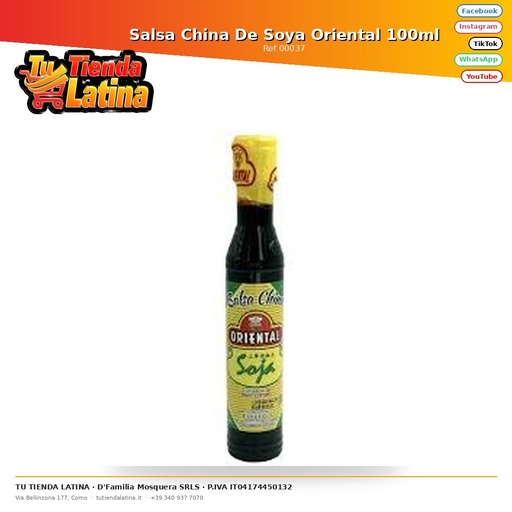 [00037] Chinese Oriental Soy Sauce 100ml