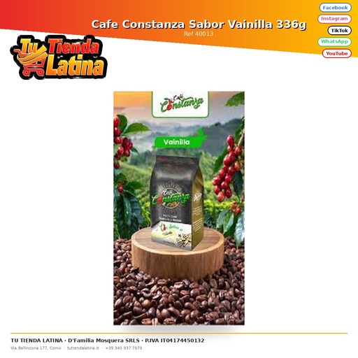 [40013] Caffè Constanza Gusto Vaniglia 336g