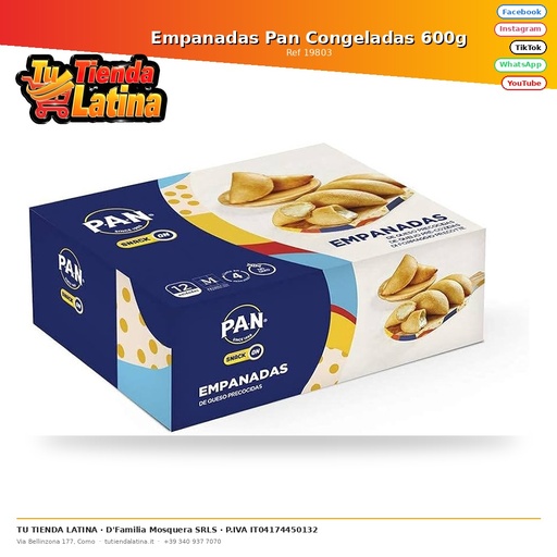 [19803] Frozen Bread Empanadas 600g