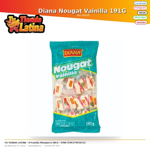 [00668] Diana Nougat Vainilla 191g