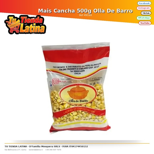 [49169] Mais Cancha 500g Olla De Barro