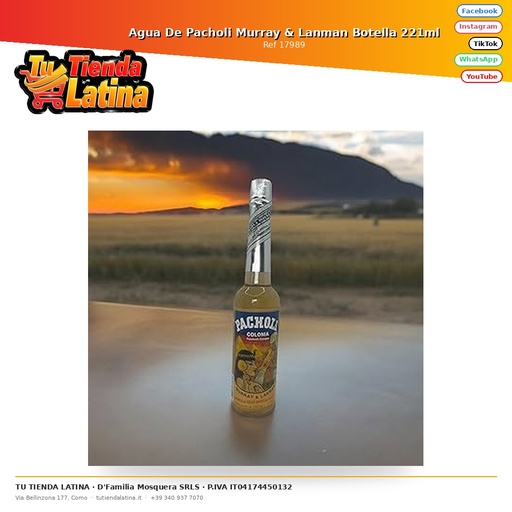 [17989] Agua De Pacholi Murray & Lanman Botella 221ml
