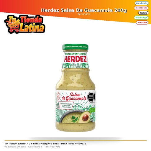 [05431] Herdez Salsa De Guacamole 240g