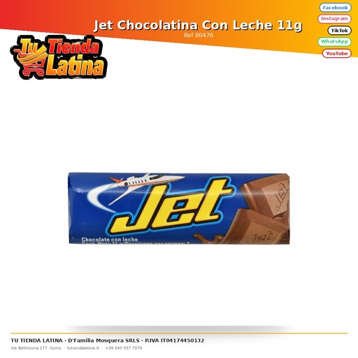 [80476] Jet Cioccolato al Latte 11g