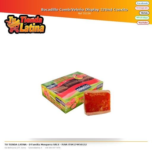 [55334] Comb/Veleño Sandwich Display 12Und Coexito