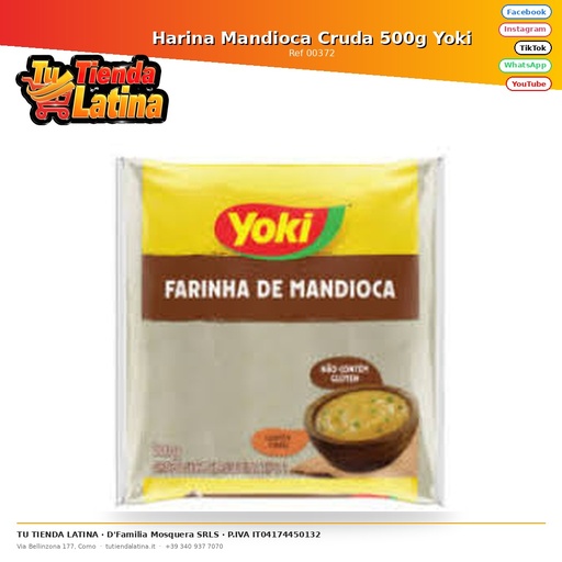 [00372] Harina Mandioca Cruda 500g Yoki