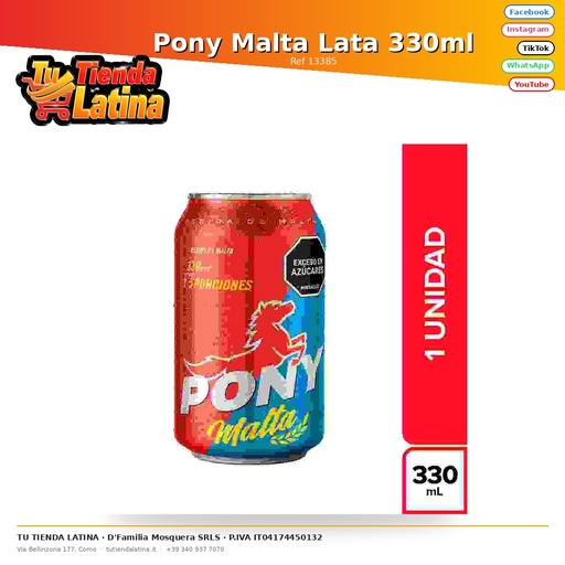 [13385] Pony Malta Lata 330ml