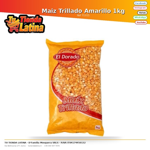 [71315] Mais Trebbiato Giallo 1kg