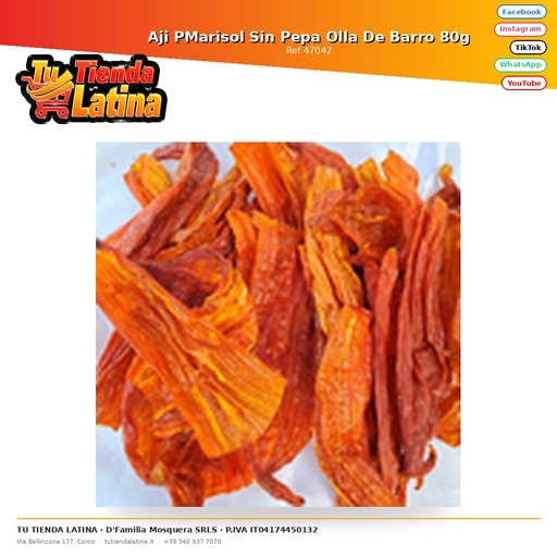 [47042] Aji PMarisol Vaso di terracotta senza semi 80g