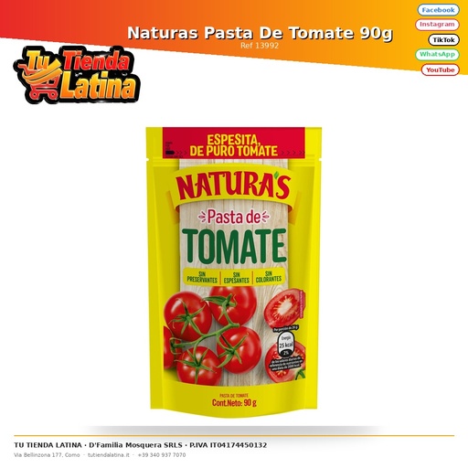 [13992] Naturas Pasta De Tomate 90g