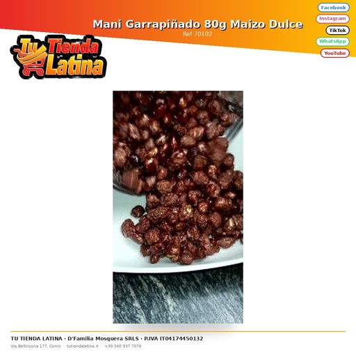 [70102] Caramelized Peanuts 80g Sweet Corn