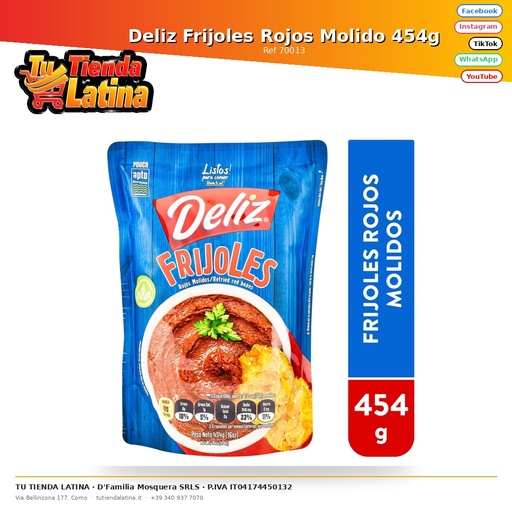 [70013] Deliz Frijoles Rojos Molido 454g