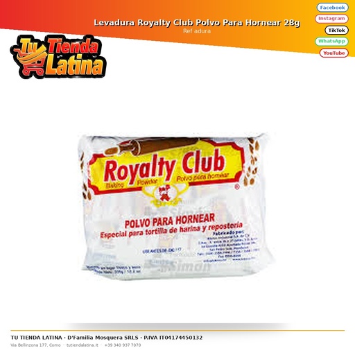 [adura] Royalty Club Lievito in Polvere 28g