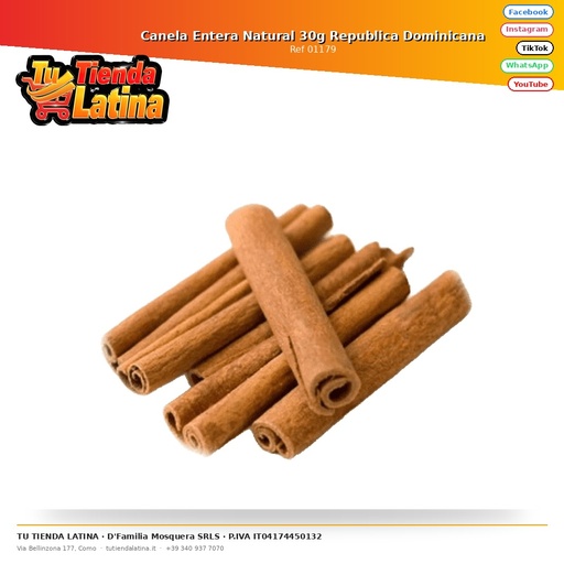 [01179] Canela Entera Natural 30g Republica Dominicana
