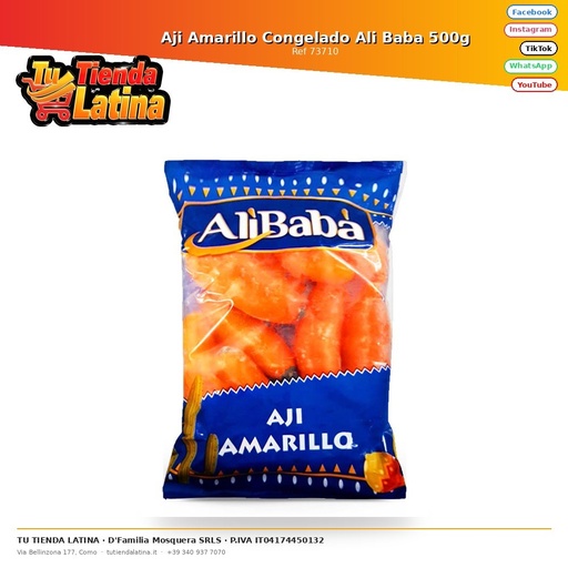 [73710] Aji Amarillo Congelado Ali Baba 500g