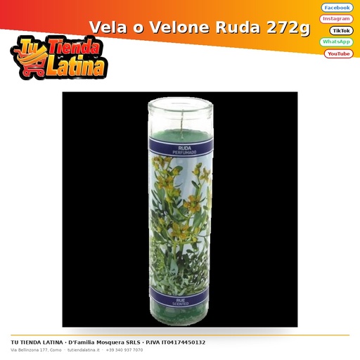 Vela o Velone Ruda 272g