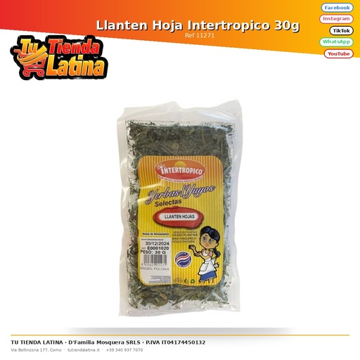 [11271] Llanten Hoja Intertropico 30g 