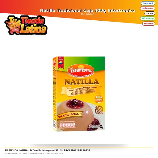 [02440] Natilla Tradicional Caja 400g Intertropico
