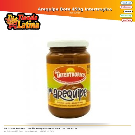 [00019] Arequipe Bote 450g Intertropico