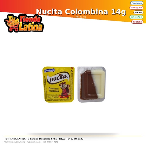 [ta d1] Nucita Colombina 14g