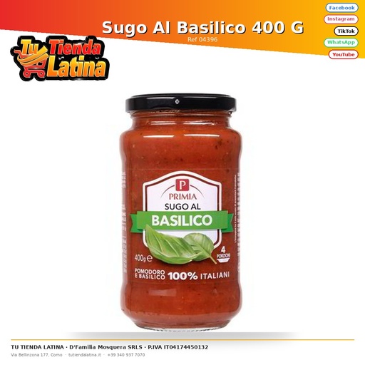 [04396] Sugo Al Basilico 400 G