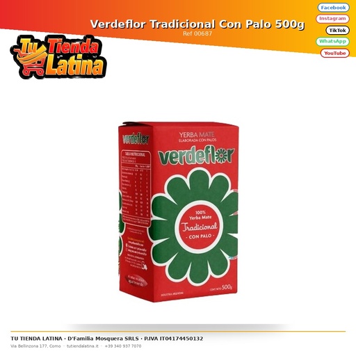 [00687] Verdeflor Tradizionale Con Palo 500g