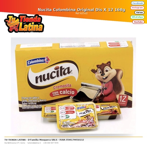 [62502] Nucita Colombina Original Dis X 12 168g