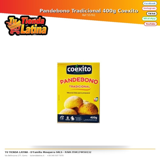 [55761] Pandebono Tradicional 400g Coexito