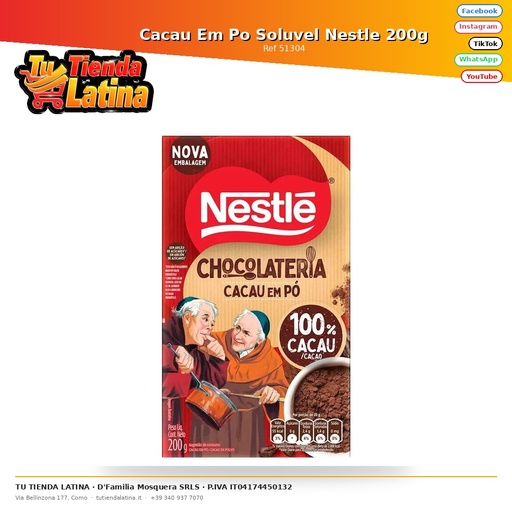 [51304] Cacau Em Po Soluvel Nestle 200g