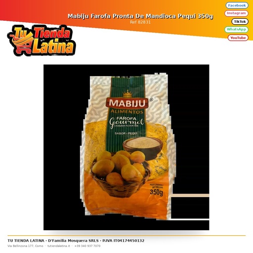 [82831] Mabiju Farofa Ready Cassava Pequi 350g