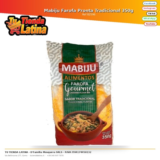 [82596] Mabiju Farofa Pronta Traditional 350g