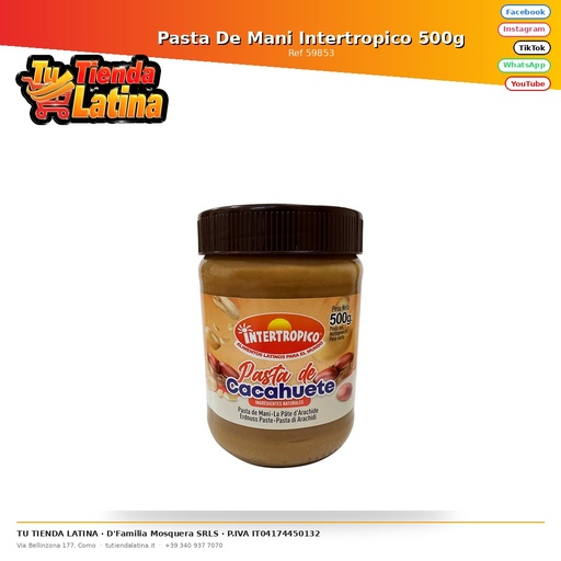 [59853] Pasta De Mani Intertropico 500g