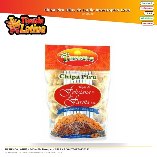 [00020] Chipa Piru Hijas de Fariña Intertropico 125g
