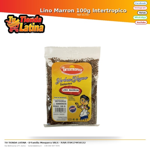 [01787] Lino Marron 100g Intertropico