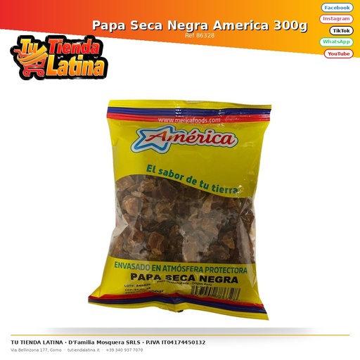 [86328] Papa Seca Negra America 300g