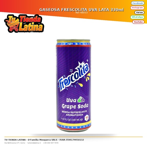[48053] GASEOSA FRESCOLITA UVA LATA 330ml